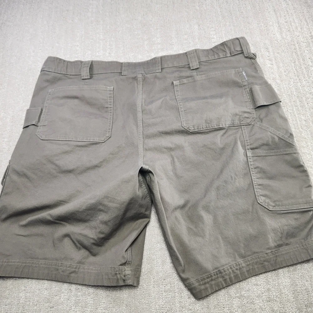 Duluth Cargo Shorts Men 48 Coolmax Flex Firehose Stretch‎ Canvas Elastic Waist